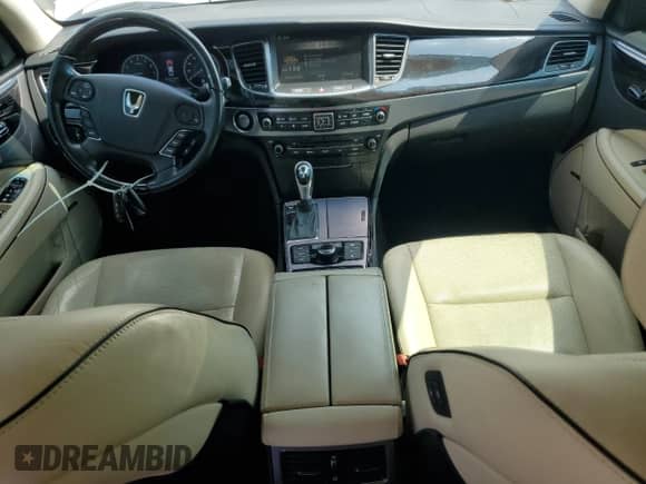 2015 Hyundai Equus Signature with VIN KMHGH4JH6FU095812, listed as a Copart auction lot 62262895 with 101,763 mi miles and Salvage title. Bid and sale history available at DreamBid. Image 8.