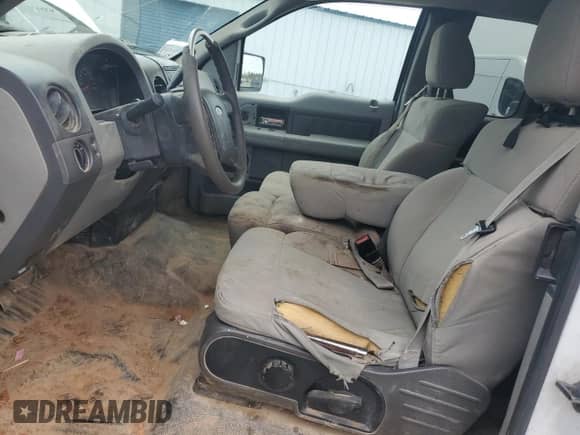 2008 Ford F-150 STX with VIN 1FTRX12W28KD35609, listed as a Copart auction lot 50948055 with 416,130 mi miles and Salvage title. Bid and sale history available at DreamBid. Image 7.