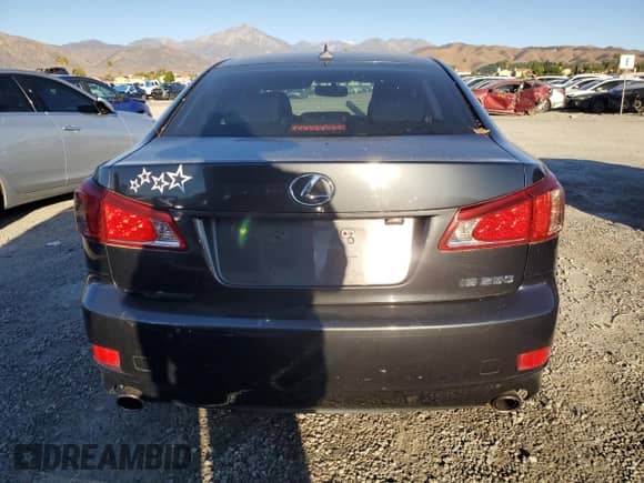 2011 Lexus IS 250 with VIN JTHBF5C27B5155022, listed as a Copart auction lot 84066395 with 208,282 mi miles and Salvage title. Bid and sale history available at DreamBid. Image 6.