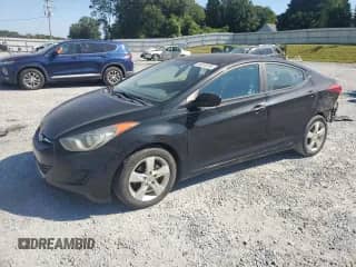 2011 Hyundai Elantra Limited with VIN KMHDH4AE4BU152317, listed as a Copart auction lot 80810355 with 152,502 mi miles and Salvage title. Bid and sale history available at DreamBid. Image 1.