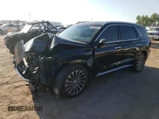 2023 Hyundai Palisade Calligraphy с VIN KM8R7DGEXPU636533, выставлен на аукционе Copart как лот 69628265 с пробегом 103 371 миль миль и Списание • Salvage title. История ставок и продаж доступна на DreamBid. Изображение 1.
