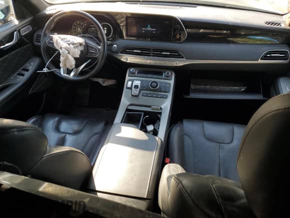 2022 Hyundai Palisade Calligraphy with VIN KM8R74HE1NU448494, listed as a Copart auction lot 80205325 with 74,332 mi miles and Salvage title. Bid and sale history available at DreamBid. Image 8.
