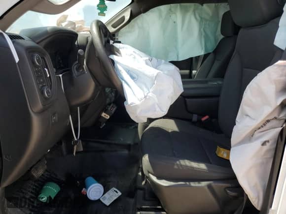 2023 Chevrolet Silverado 2500HD Work Truck with VIN 1GC1YLE77PF132569, listed as a Copart auction lot 59004684 with Not provided miles and Salvage title. Bid and sale history available at DreamBid. Image 7.