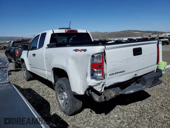 2022 Chevrolet Colorado 4WD Work Truck with VIN 1GCHTBEA9N1304386, listed as a Copart auction lot 53645095 with 37,160 mi miles and Salvage title. Bid and sale history available at DreamBid. Image 2.
