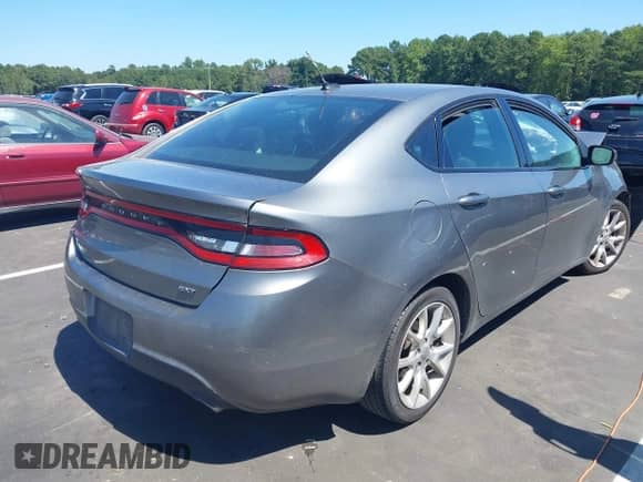 2013 Dodge Dart SXT with VIN 1C3CDFBA4DD294340, listed as a IAAI auction lot 43142721 with 185,842 mi miles and . Bid and sale history available at DreamBid. Image 4.