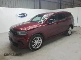2024 Dodge Durango GT Plus z VIN 1C4RDJDG5RC119537, wystawiony jako Copart lot #66080225 z przebiegiem 48 492 mil mil oraz Czysty tytuł • Clean title. Historia ofert i sprzedaży dostępna na DreamBid. Obrazek 1.