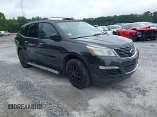 2016 Chevrolet Traverse LS z VIN 1GNKRFED3GJ290923, wystawiony jako IAAI lot #43028015 z przebiegiem 140 243 mil mil oraz . Historia ofert i sprzedaży dostępna na DreamBid. Obrazek 1.