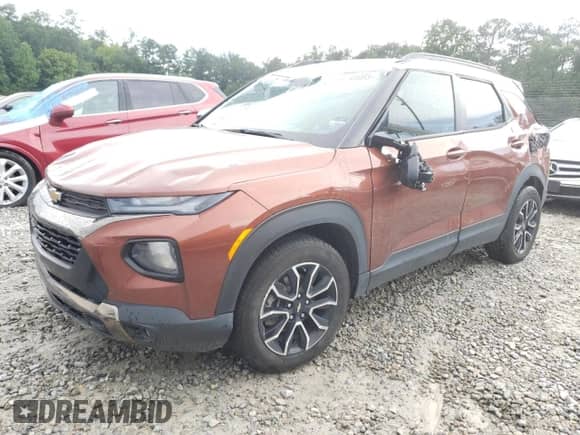 2021 Chevrolet TrailBlazer ACTIV с VIN KL79MVSL2MB079291, выставлен на аукционе Copart как лот 61740005 с пробегом 96 522 миль миль и Списание • Salvage title. История ставок и продаж доступна на DreamBid. Изображение 1.