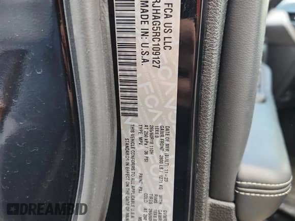 2024 Jeep Grand Cherokee Altitude with VIN 1C4RJHAG5RC109127, listed as a Copart auction lot 81615195 with 45,039 mi miles and Non repairable. Bid and sale history available at DreamBid. Image 14.