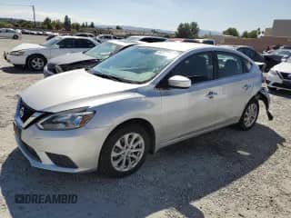 2019 Nissan Sentra SV with VIN 3N1AB7AP1KY219192, listed as a Copart auction lot 84372835 with 85,298 mi miles and Salvage title. Bid and sale history available at DreamBid. Image 1.
