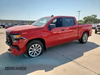 2022 Chevrolet Silverado 1500 Custom with VIN 3GCPABEK9NG517382, listed as a Copart auction lot 67778005 with 68,081 mi miles and Salvage title. Bid and sale history available at DreamBid. Image 1.