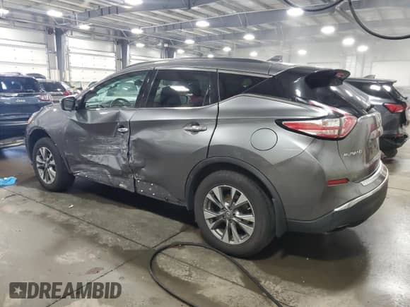 2017 Nissan Murano Platinum with VIN 5N1AZ2MHXHN160368, listed as a Copart auction lot 80841005 with 88,326 mi miles and Salvage title. Bid and sale history available at DreamBid. Image 2.