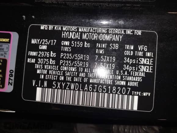 2018 Hyundai Santa Fe Ultimate с VIN 5XYZWDLA6JG518207, выставлен на аукционе IAAI как лот 41690166 с пробегом 101 603 миль миль и . История ставок и продаж доступна на DreamBid. Изображение 9.