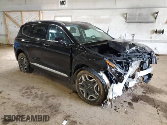 2022 Hyundai Santa Fe SEL Premium with VIN KM8S3DA12NU016744, listed as a Copart auction lot 58008395 with 55,580 mi miles and Non repairable. Bid and sale history available at DreamBid. Image 4.