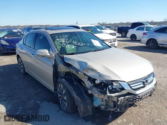 2014 Honda Accord EX-L with VIN 1HGCR6F59EA004379, listed as a IAAI auction lot 41753888 with 98,654 mi miles and . Bid and sale history available at DreamBid. Image 6.