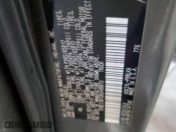 2006 Toyota Tundra Limited z VIN 5TBET38126S499913, wystawiony jako Copart lot #86336305 z przebiegiem 287 460 mil mil oraz Szkoda całkowita • Salvage title. Historia ofert i sprzedaży dostępna na DreamBid. Obrazek 12.