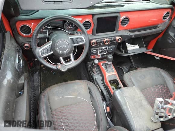 2021 Jeep Wrangler Unlimited Rubicon z VIN 1C4HJXFN7MW649602, wystawiony jako Copart lot #71774825 z przebiegiem 38 850 mil mil oraz Szkoda całkowita • Salvage title. Historia ofert i sprzedaży dostępna na DreamBid. Obrazek 8.