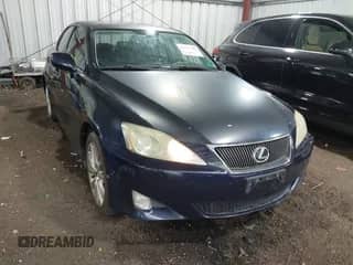 2007 Lexus IS 250 with VIN JTHCK262175010950, listed as a IAAI auction lot 43151720 with 236,755 mi miles and . Bid and sale history available at DreamBid. Image 1.