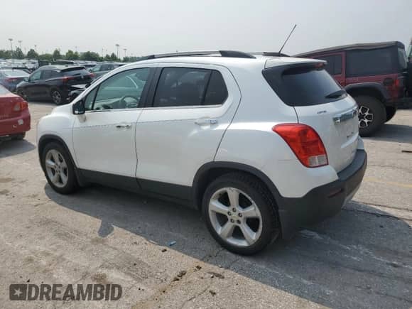 2015 Chevrolet Trax LTZ z VIN KL7CJNSBXFB090404, wystawiony jako Copart lot #60036475 z przebiegiem 123 232 mil mil oraz Szkoda całkowita • Salvage title. Historia ofert i sprzedaży dostępna na DreamBid. Obrazek 2.