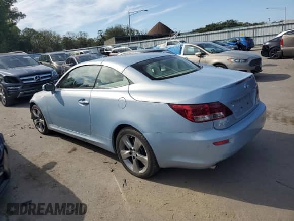 2010 Lexus IS 350 C с VIN JTHFE2C2XA2504483, выставлен на аукционе Copart как лот 85156285 с пробегом 33 012 миль миль и Списание • Salvage title. История ставок и продаж доступна на DreamBid. Изображение 2.
