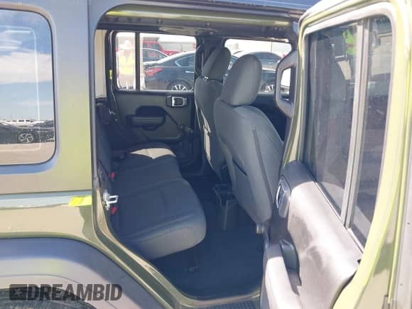 2024 Jeep Wrangler Sport S with VIN 1C4PJXDN3RW157655, listed as a IAAI auction lot 42325695 with 16,279 mi miles and . Bid and sale history available at DreamBid. Image 8.