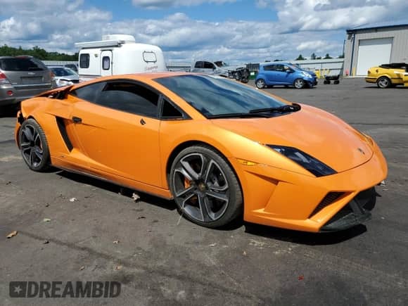 2013 Lamborghini Gallardo with VIN ZHWGU5AUXDLA13144, listed as a Copart auction lot 62292543 with 15,171 mi miles and Salvage title. Bid and sale history available at DreamBid. Image 4.