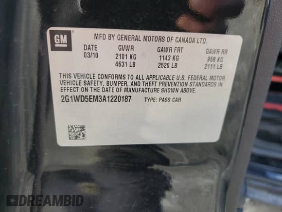 2010 Chevrolet Impala Police Police with VIN 2G1WD5EM3A1220187, listed as a Copart auction lot 43980765 with 136,909 mi miles and Salvage title. Bid and sale history available at DreamBid. Image 12.