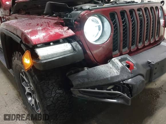 2021 Jeep Wrangler Unlimited Rubicon with VIN 1C4HJXFG8MW669536, listed as a IAAI auction lot 43362650 with 30,245 mi miles and . Bid and sale history available at DreamBid. Image 6.