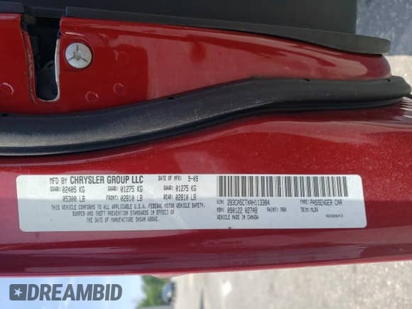 2010 Dodge Charger R/T z VIN 2B3CA5CTXAH113384, wystawiony jako Copart lot #58992954 z przebiegiem 119 919 mil mil oraz Nie do naprawy • Non repairable. Historia ofert i sprzedaży dostępna na DreamBid. Obrazek 14.