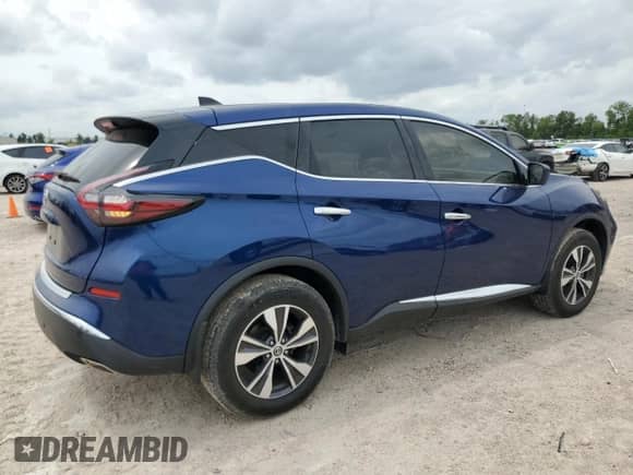 2022 Nissan Murano S with VIN 5N1AZ2AJ5NC128894, listed as a Copart auction lot 54775555 with 15,629 mi miles and Salvage title. Bid and sale history available at DreamBid. Image 3.