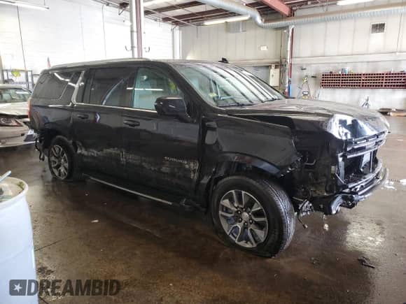2024 Chevrolet Suburban LT with VIN 1GNSKCKD7RR107504, listed as a Copart auction lot 45410745 with 31,752 mi miles and Salvage title. Bid and sale history available at DreamBid. Image 4.