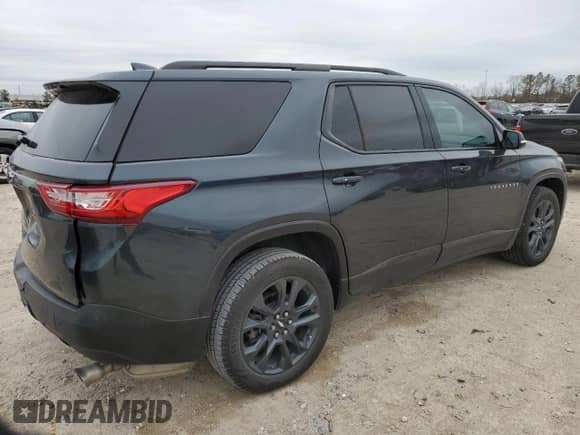 2019 Chevrolet Traverse RS z VIN 1GNERJKW3KJ307959, wystawiony jako Copart lot #45130605 z przebiegiem 141 636 mil mil oraz Szkoda całkowita • Salvage title. Historia ofert i sprzedaży dostępna na DreamBid. Obrazek 3.