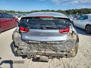 2019 Hyundai Veloster 2.0 with VIN KMHTG6AF2KU009143, listed as a Copart auction lot 81862335 with 124,855 mi miles and Salvage title. Bid and sale history available at DreamBid. Image 6.