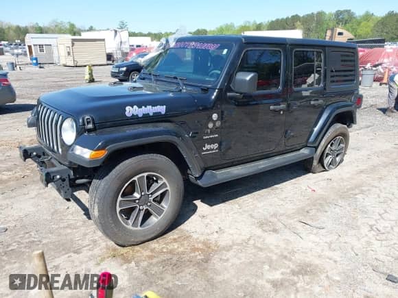 2023 Jeep Wrangler Sahara Altitude with VIN 1C4HJXEG4PW624339, listed as a IAAI auction lot 41998744 with 29,233 mi miles and . Bid and sale history available at DreamBid. Image 21.