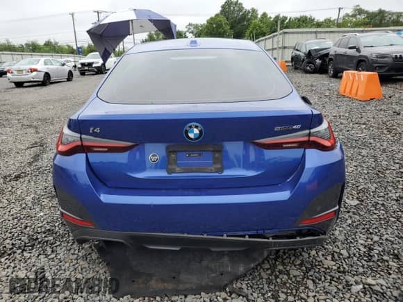 2024 BMW i4 eDrive40 с VIN WBY73AW04RFR49109, выставлен на аукционе Copart как лот 60988065 с пробегом 20 993 миль миль и Списание • Salvage title. История ставок и продаж доступна на DreamBid. Изображение 6.