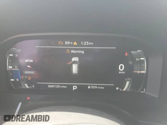 2023 Mitsubishi Outlander SE with VIN JA4J4UA86PZ031337, listed as a Copart auction lot 64578305 with 60,120 mi miles and Salvage title. Bid and sale history available at DreamBid. Image 9.