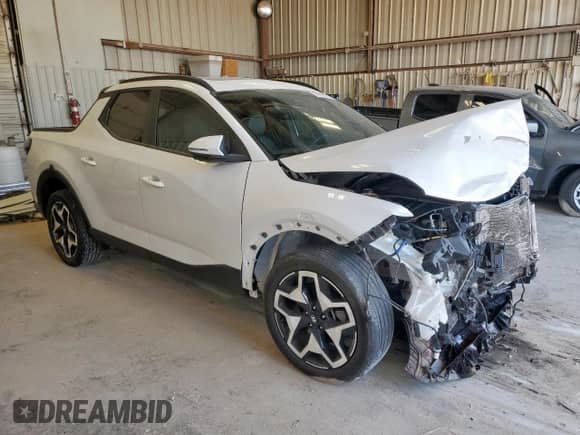 2022 Hyundai Santa Cruz Limited with VIN 5NTJEDAF9NH039066, listed as a Copart auction lot 81259125 with 24,489 mi miles and Salvage title. Bid and sale history available at DreamBid. Image 4.