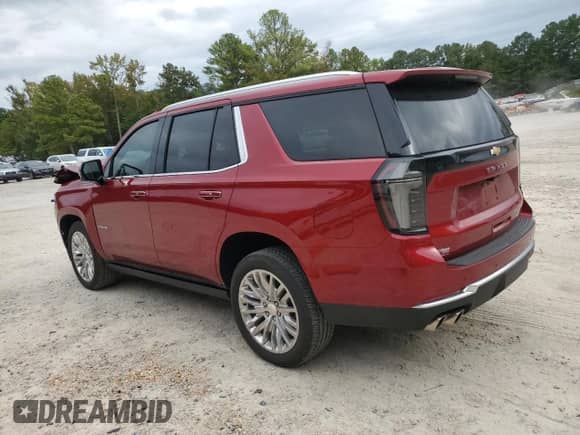 2025 Chevrolet Tahoe High Country с VIN 1GNS6TRL9SR163189, выставлен на аукционе Copart как лот 81037865 с пробегом 10 579 миль миль и Списание • Salvage title. История ставок и продаж доступна на DreamBid. Изображение 2.
