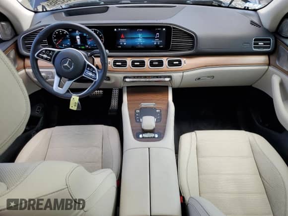 2021 Mercedes-Benz GLS 580 with VIN 4JGFF8GE2MA557240, listed as a Copart auction lot 61243295 with 47,149 mi miles and Salvage title. Bid and sale history available at DreamBid. Image 8.