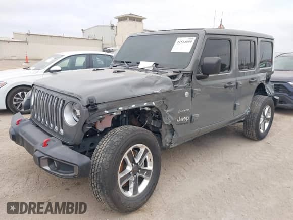 2022 Jeep Wrangler Unlimited Sahara with VIN 1C4HJXEG1NW257025, listed as a IAAI auction lot 41514099 with 40,398 mi miles and . Bid and sale history available at DreamBid. Image 19.