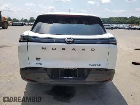 2025 Nissan Murano Platinum with VIN 5N1AZ3DT9SC103169, listed as a Copart auction lot 65615055 with 2,675 mi miles and Salvage title. Bid and sale history available at DreamBid. Image 6.