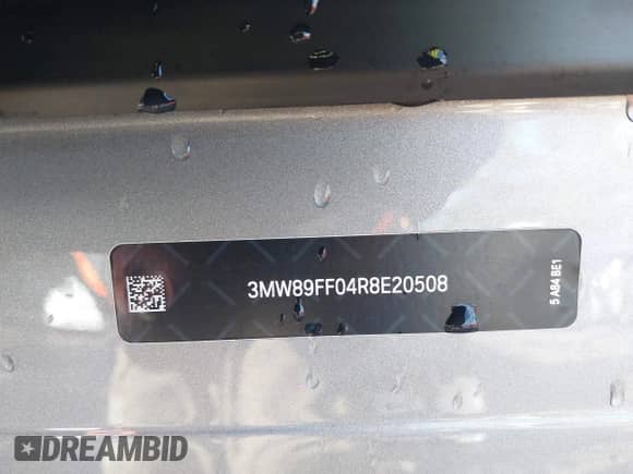 2024 BMW 3 Series 330i xDrive with VIN 3MW89FF04R8E20508, listed as a IAAI auction lot 43484691 with 3,206 mi miles and . Bid and sale history available at DreamBid. Image 19.