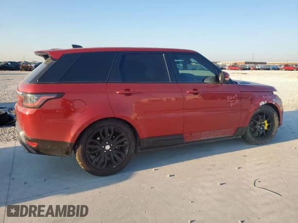 2018 Land Rover Range Rover Sport HSE with VIN SALWR2RK7JA697123, listed as a Copart auction lot 71680075 with 70,090 mi miles and Salvage title. Bid and sale history available at DreamBid. Image 3.