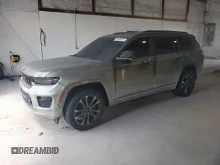 2021 Jeep Grand Cherokee Overland with VIN 1C4RJKDG8M8198082, listed as a Copart auction lot 64965345 with Not provided miles and Salvage title. Bid and sale history available at DreamBid. Image 1.