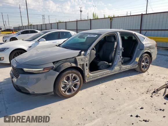 2024 Honda Accord EX-L with VIN 1HGCY2F6XRA071129, listed as a Copart auction lot 71447225 with 17,054 mi miles and Salvage title. Bid and sale history available at DreamBid. Image 1.