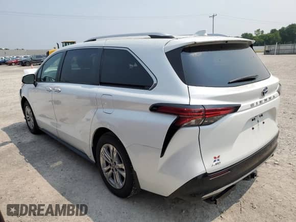 2022 Toyota Sienna Platinum с VIN 5TDESKFC4NS046187, выставлен на аукционе Copart как лот 67244075 с пробегом 21 699 миль миль и Списание • Salvage title. История ставок и продаж доступна на DreamBid. Изображение 2.