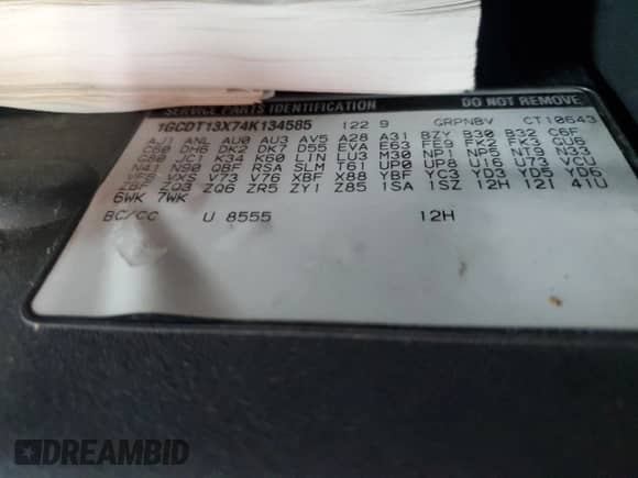 2004 Chevrolet S-10 LS z VIN 1GCDT13X74K134585, wystawiony jako Copart lot #57352545 z przebiegiem 174 241 mil mil oraz Szkoda całkowita • Salvage title. Historia ofert i sprzedaży dostępna na DreamBid. Obrazek 12.