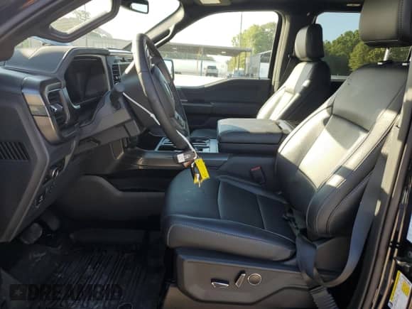 2025 Ford F-150 Lariat with VIN 1FTFW5LD1SFA97701, listed as a Copart auction lot 65739435 with 772 mi miles and Salvage title. Bid and sale history available at DreamBid. Image 7.