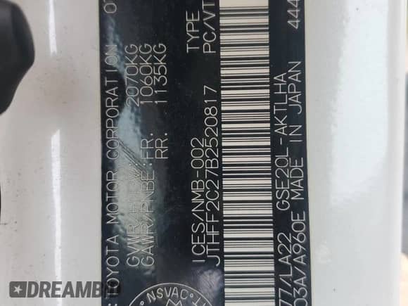 2011 Lexus IS 250 C z VIN JTHFF2C27B2520817, wystawiony jako Copart lot #68149645 z przebiegiem 141 091 mil mil oraz Czysty tytuł • Clean title. Historia ofert i sprzedaży dostępna na DreamBid. Obrazek 12.