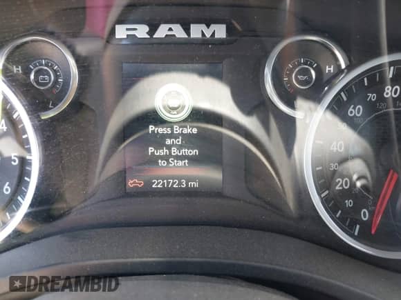 2023 Ram 1500 Big Horn with VIN 1C6SRFMTXPN670827, listed as a IAAI auction lot 42626215 with 22,172 mi miles and . Bid and sale history available at DreamBid. Image 16.